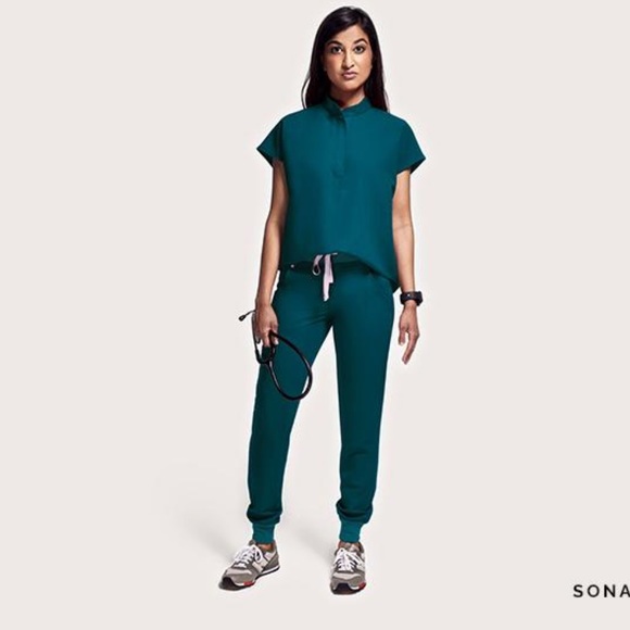 Figs {XSP} Caribbean Blue Zamora Jogger Scrub XS P - Picture 4 of 16